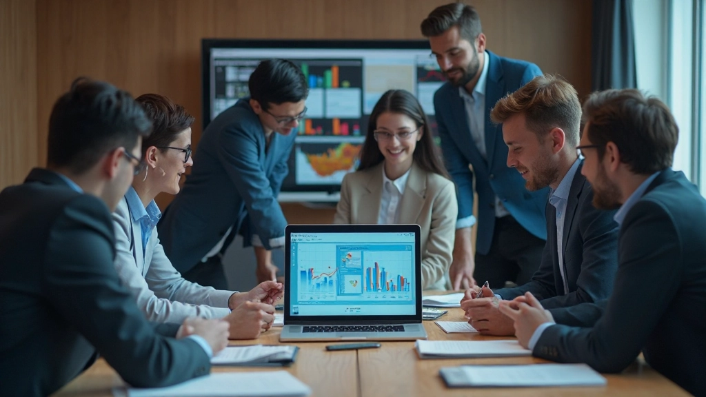 Команда специалистов внедряет систему аналитики в организации